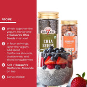 10-Minute Chia Seed Parfait with Greek Yogurt, Honey, and Almonds