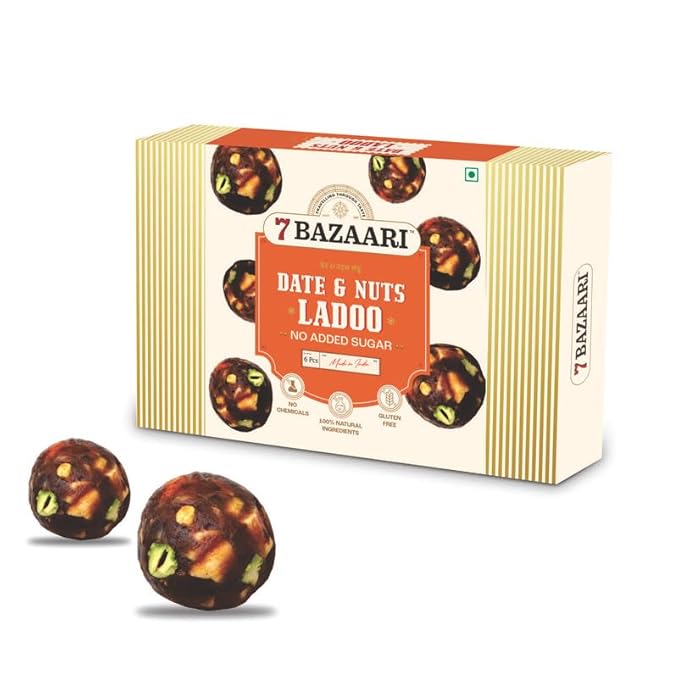 Date & Nuts Ladoo 6 Pcs (Pack of 2)
