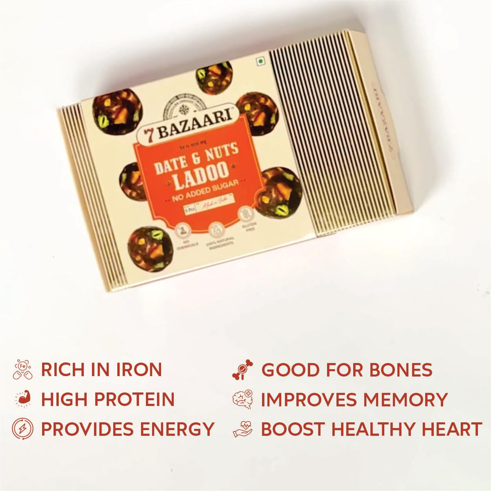 Date & Nuts Ladoo 6 Pcs (Pack of 2)