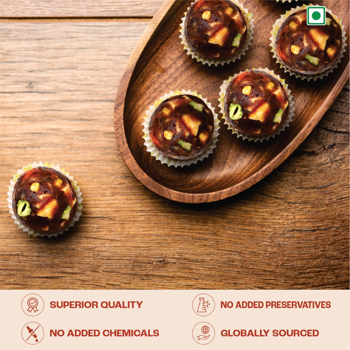 Date & Nuts Ladoo 6 Pcs (Pack of 2)