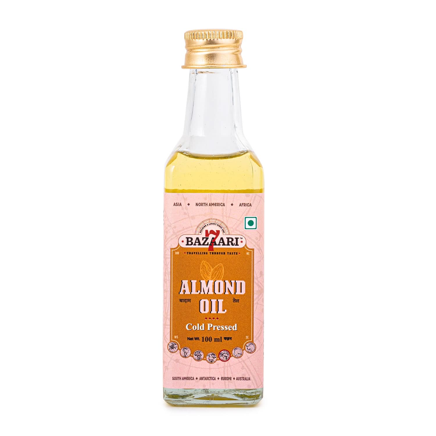 Cold Pressed Almond Oil 100ml Pure and NutrientRich SaatBazaari
