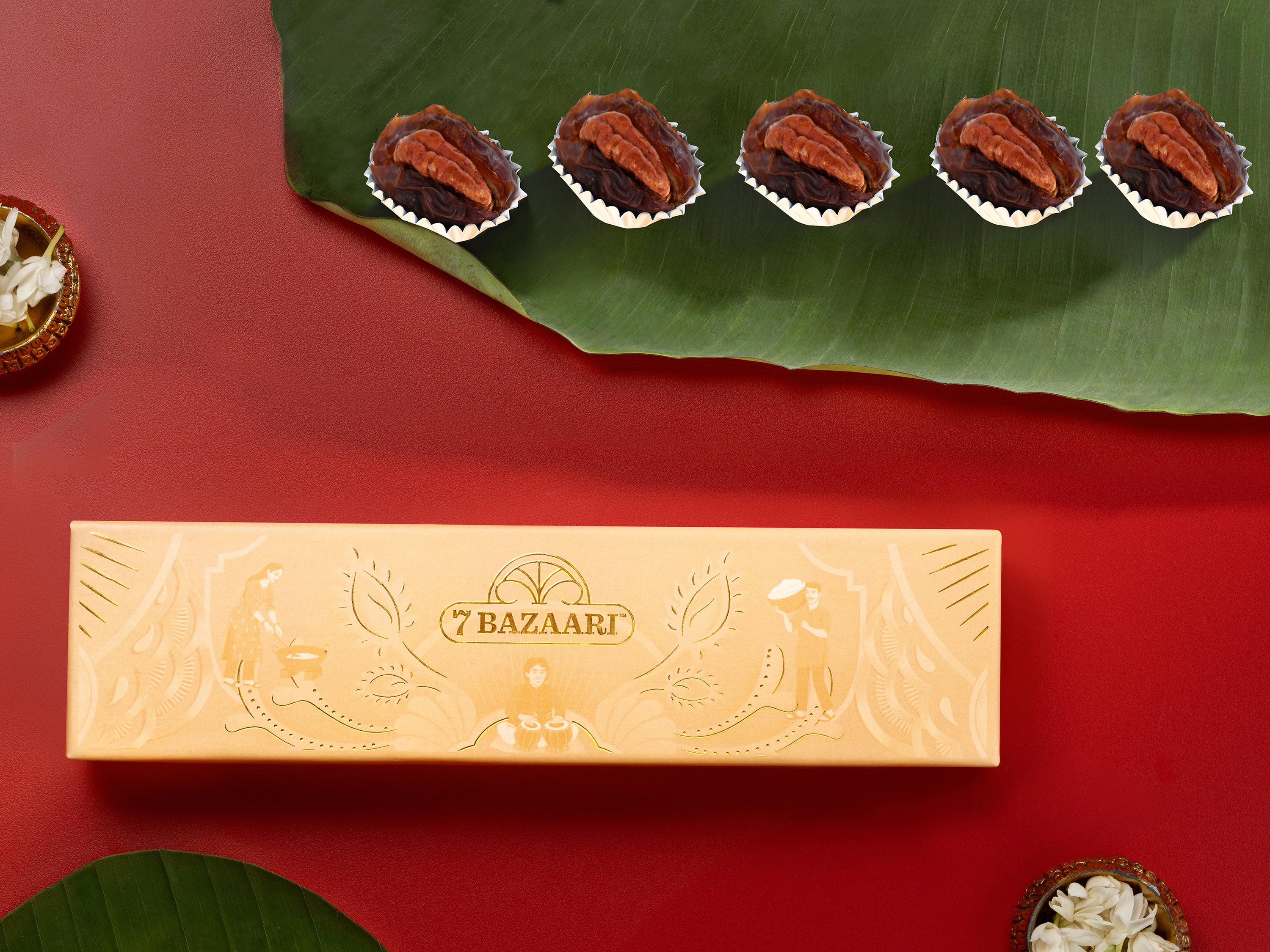 Pecan Stuffed date box of 5