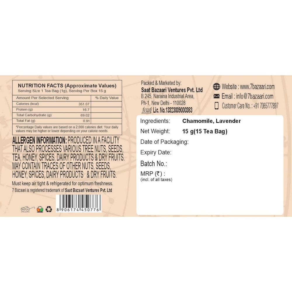 Chamomile Lavender (15 Tea Bags)