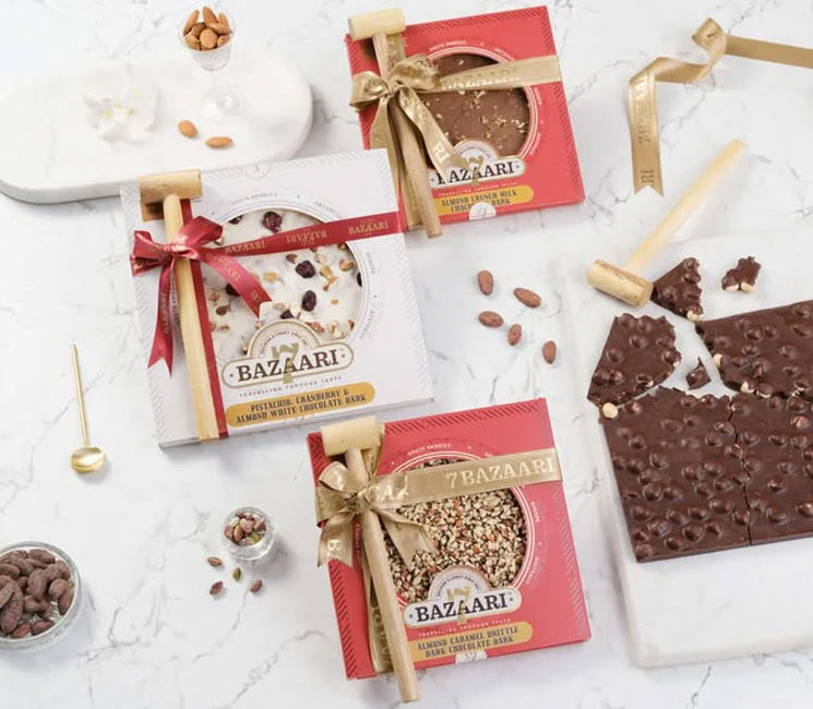 Almond & Caramel Brittle Bark 200g