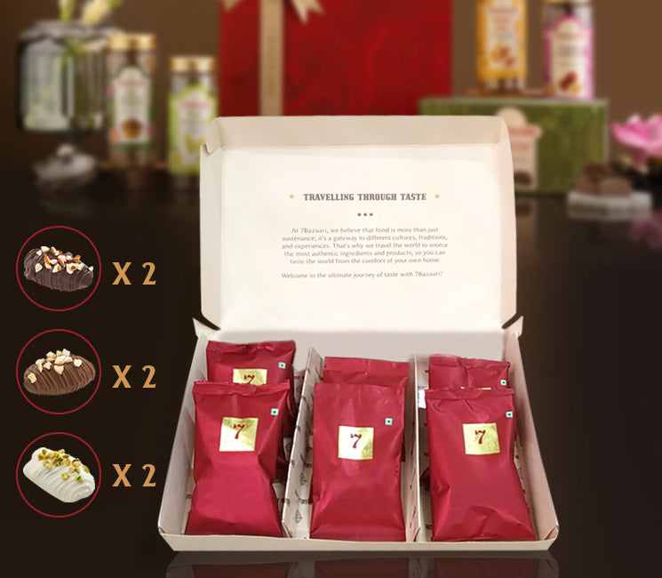Choco & Nut Dates Assorted Pack of 2 6pcs