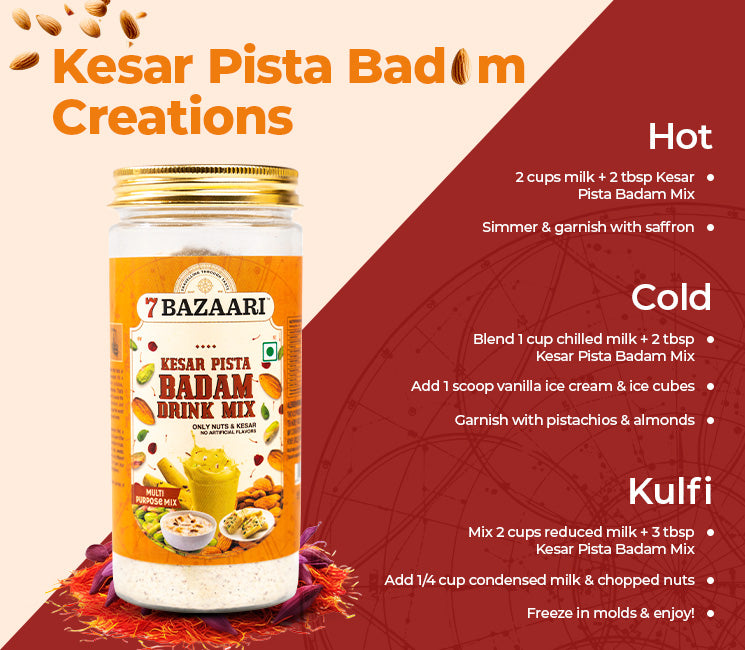 KESAR PISTA BADAM DRINK MIX Pack of 2