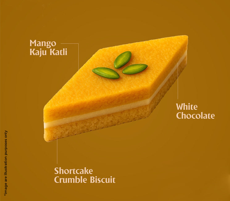 Mango Kaju Katli Crumble (Box Of 16)