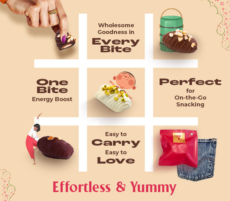 Choco & nut dates 10pcs each pack