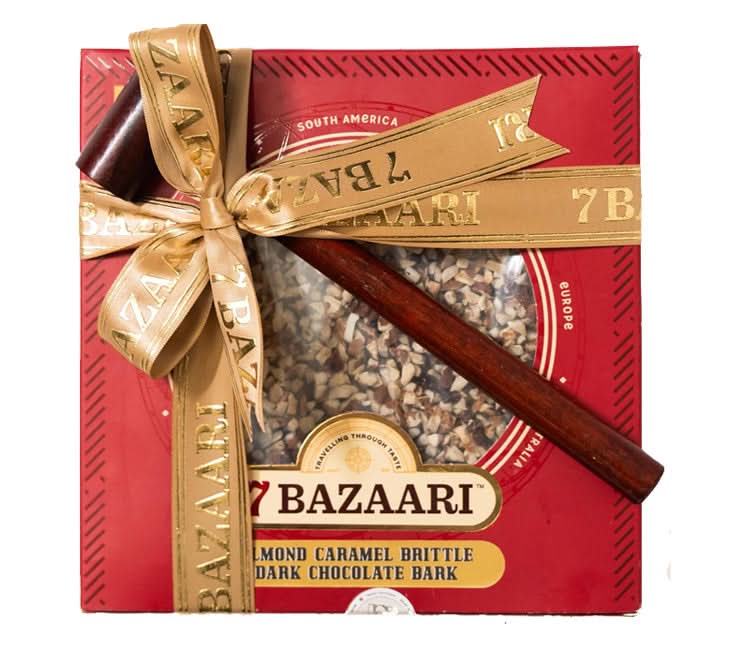 Almond & Caramel Brittle Bark 200g