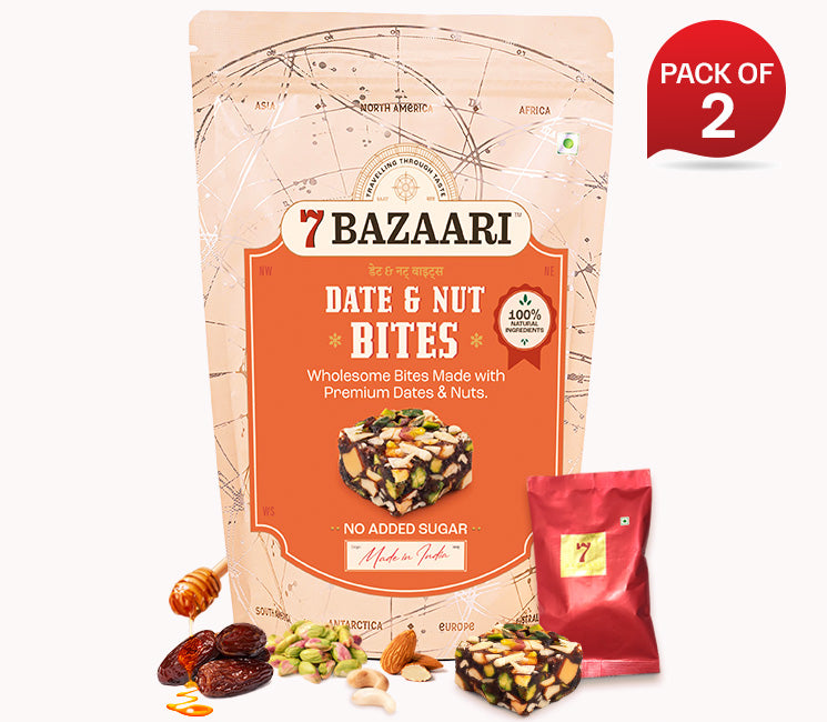 Date & nut Bite pack of 2 10pcs