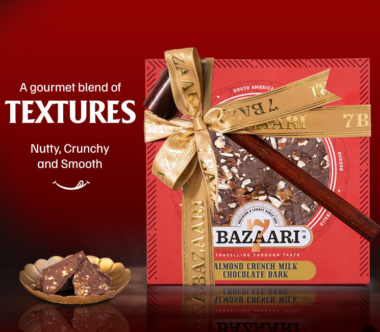 Milk Chocolate Praline Almond Crunch Bark 200g