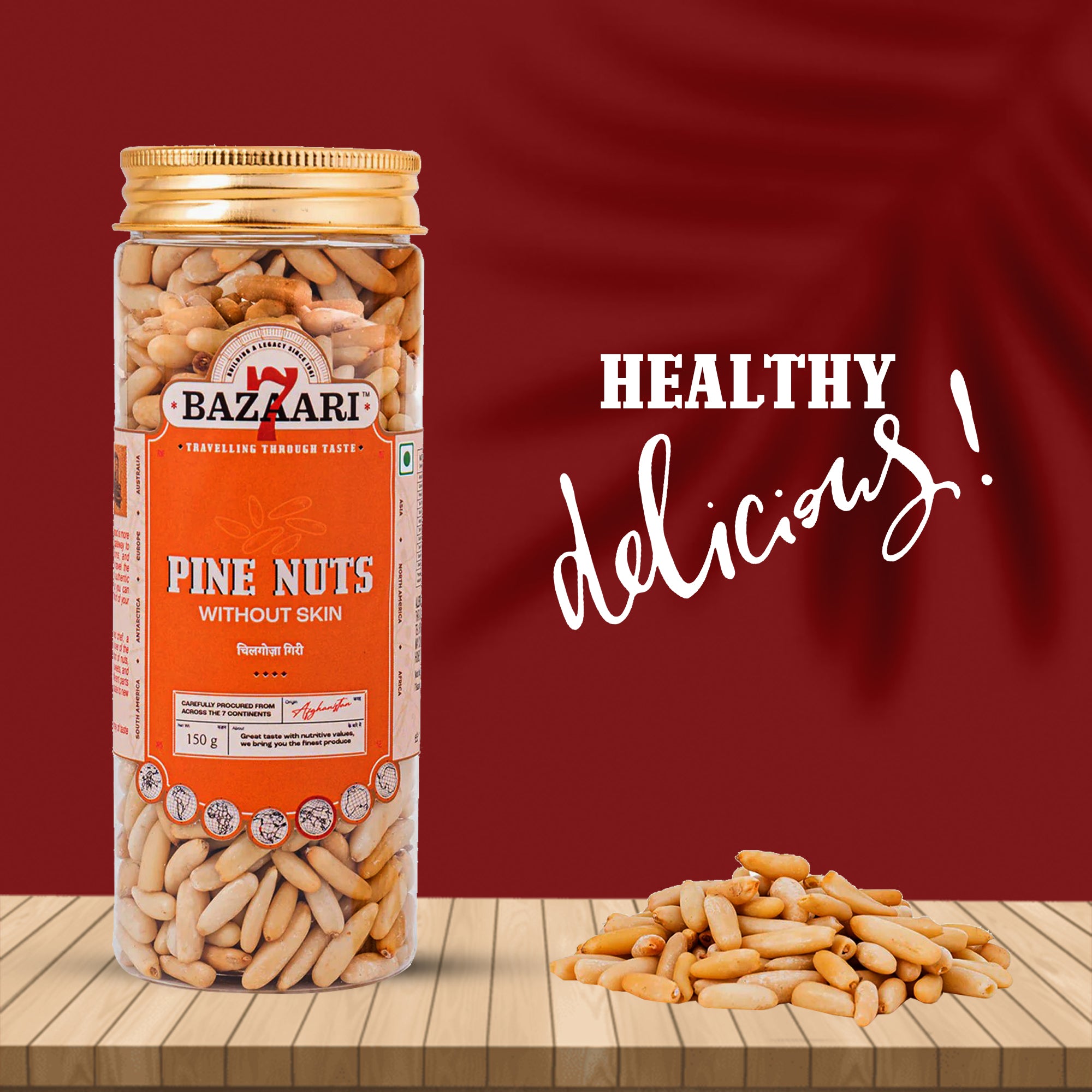 Afghan Pine Nuts without Skin 150g