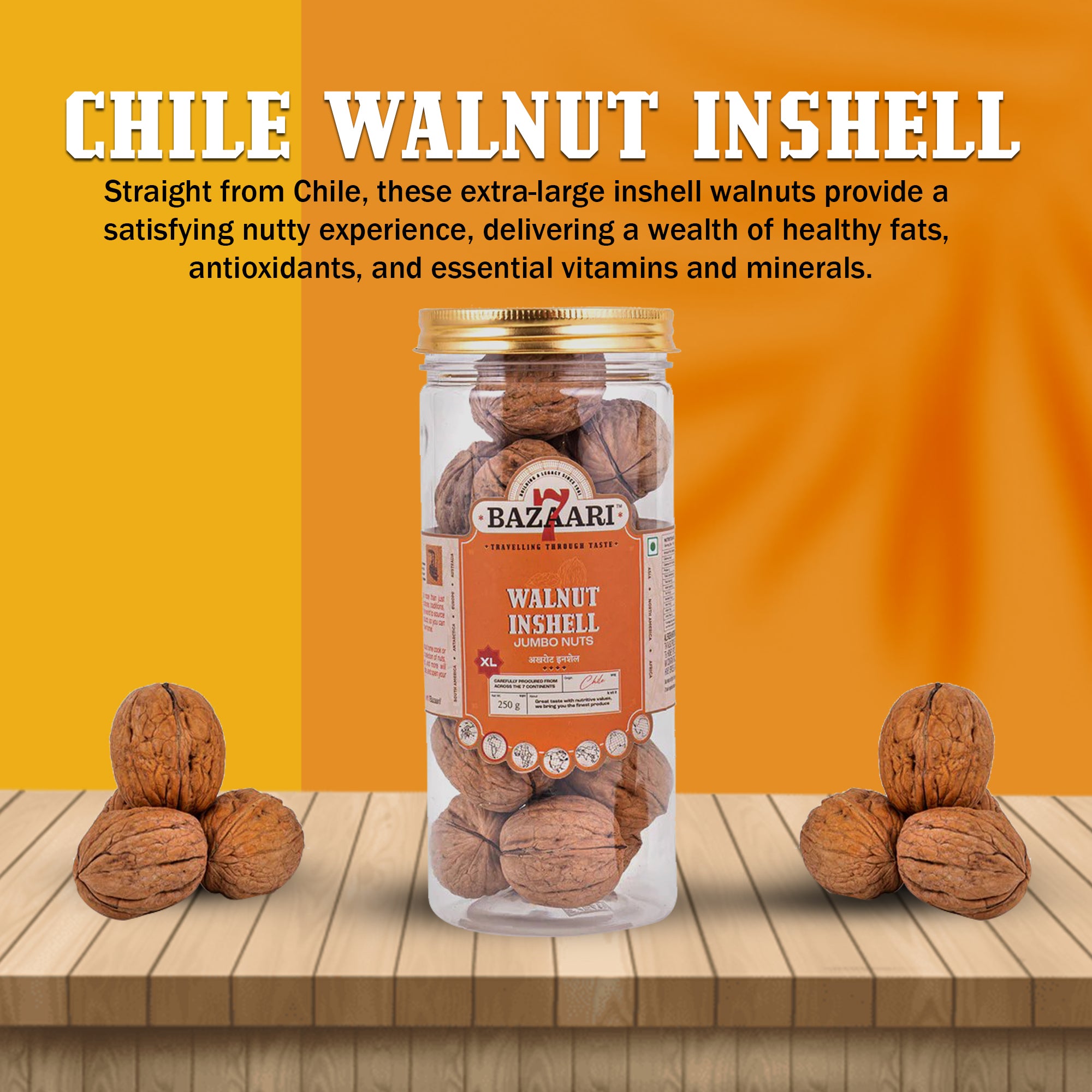 Chile Walnut Inshell Extra Large 250g