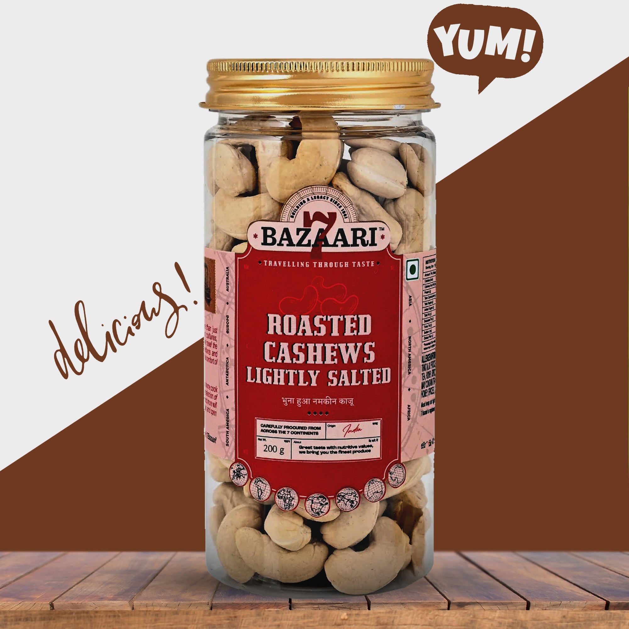 Roasted Cashew Lightly Salted 200g