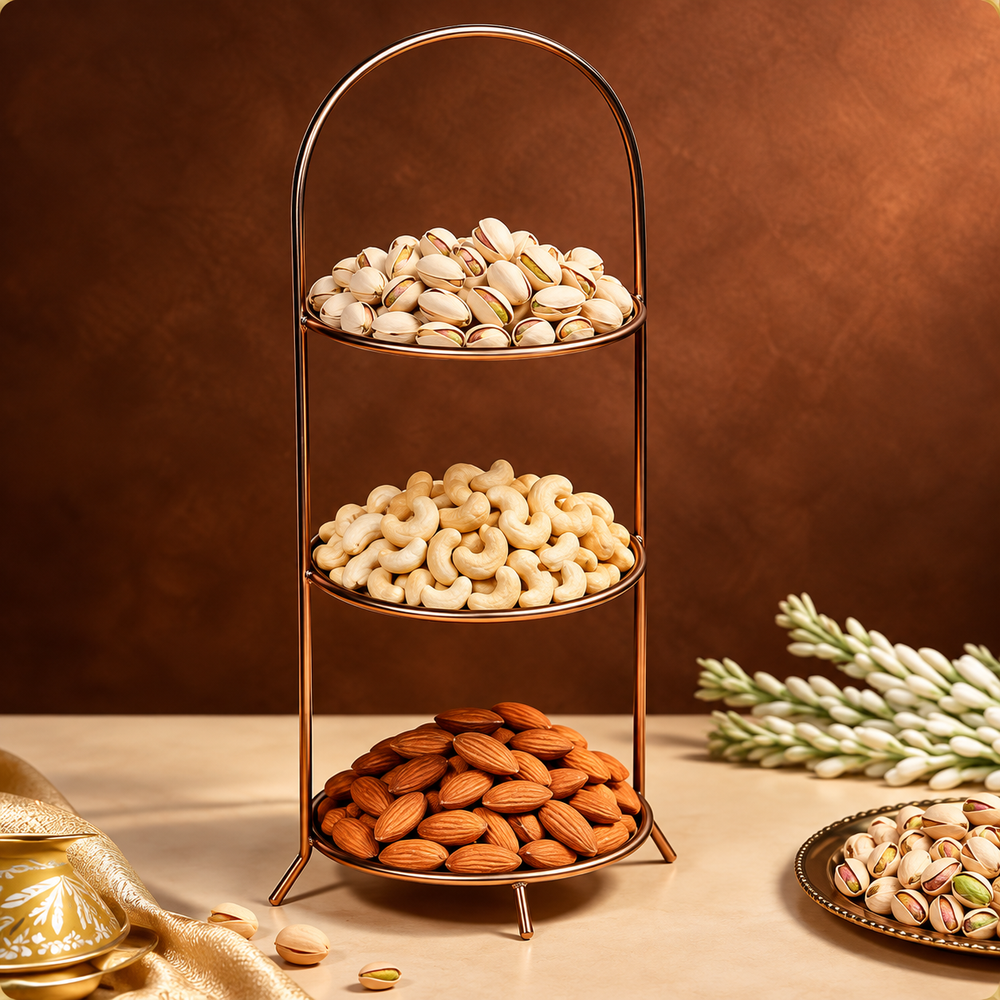 Layered Nut Floral Stand 500g