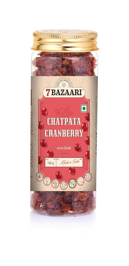 Chatpata Cranberry 180g - Premium Spicy & Tangy Dried Cranberries