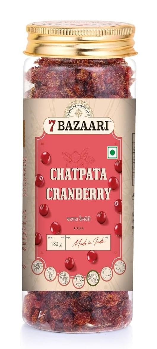 Chatpata Cranberry 180g - Premium Spicy & Tangy Dried Cranberries