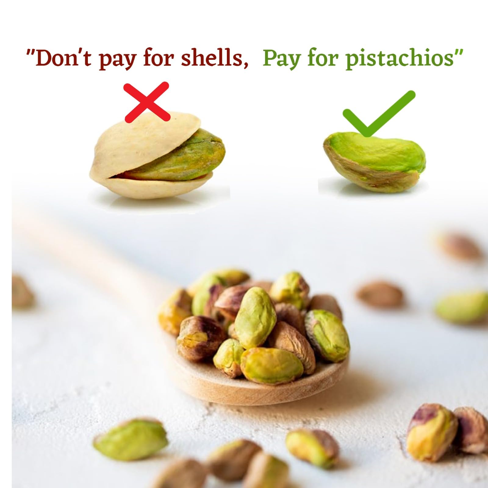 Roasted Pistachio  No Shell Lightly Salted 155g