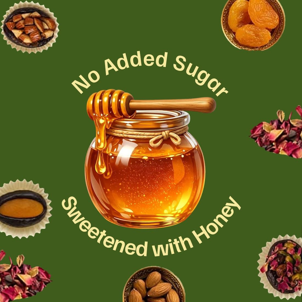 Premium Rakhi Gift Box - Stuffed Dates Healthy Mithai (Pack of 12) With Rakhi