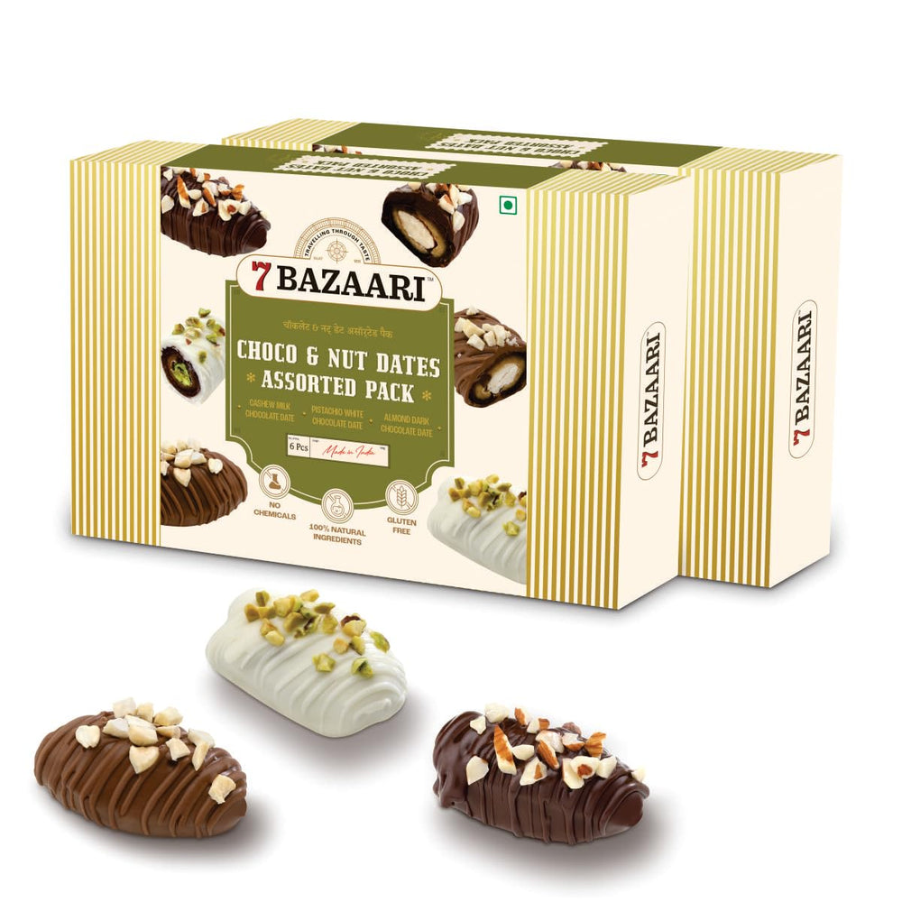 Choco & Nut Dates Assorted Pack of 6pcs