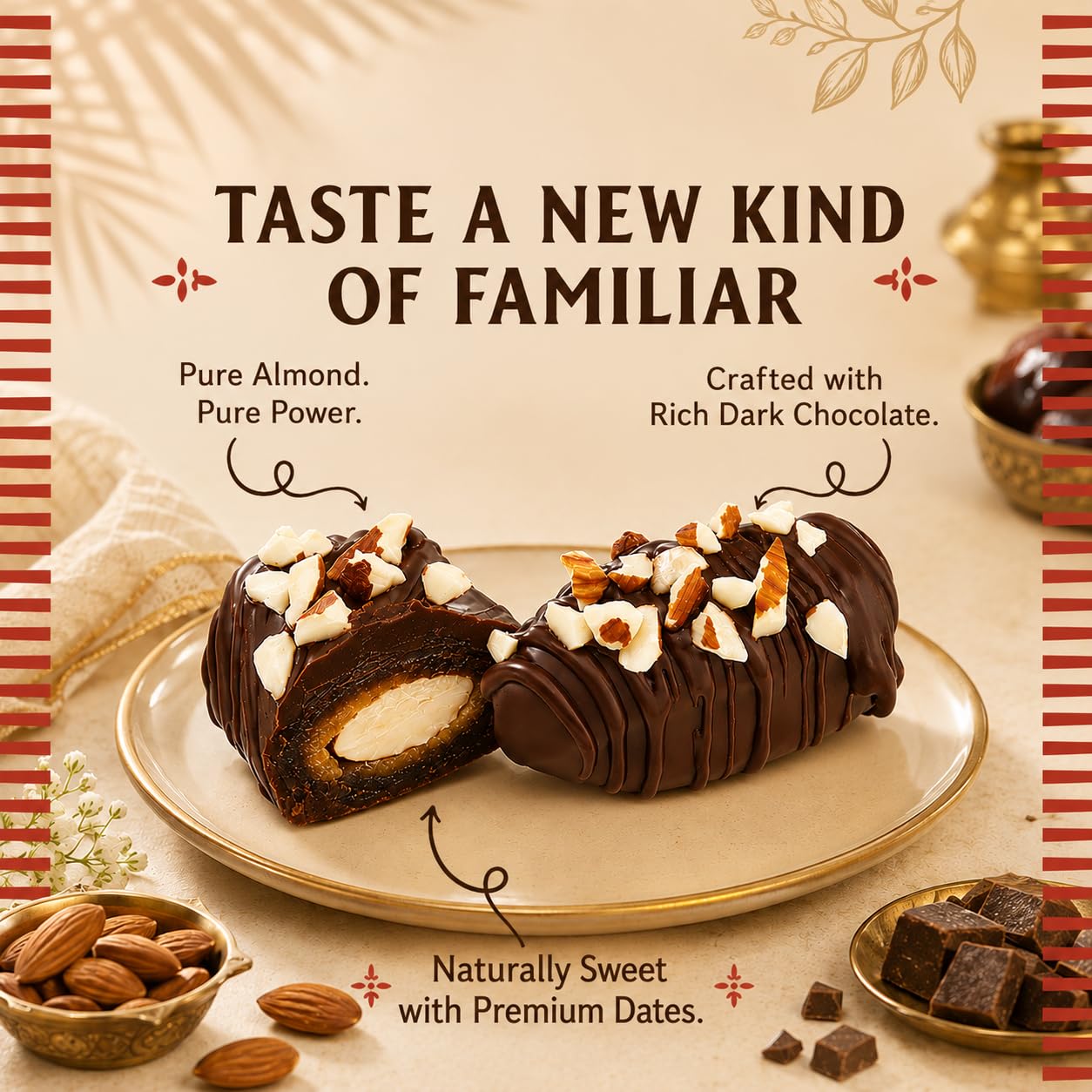 No Added Sugar Dark Chocolate Date