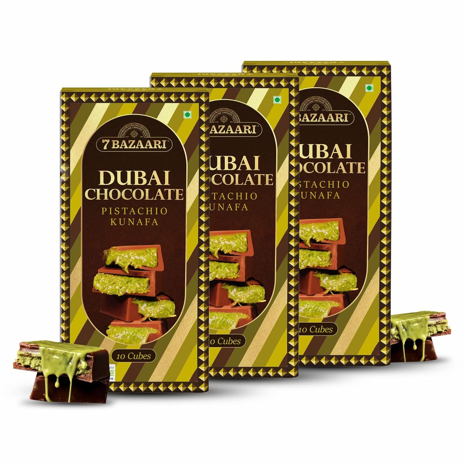Viral Dubai chocolate pistachio kunafa 100g 10pcs