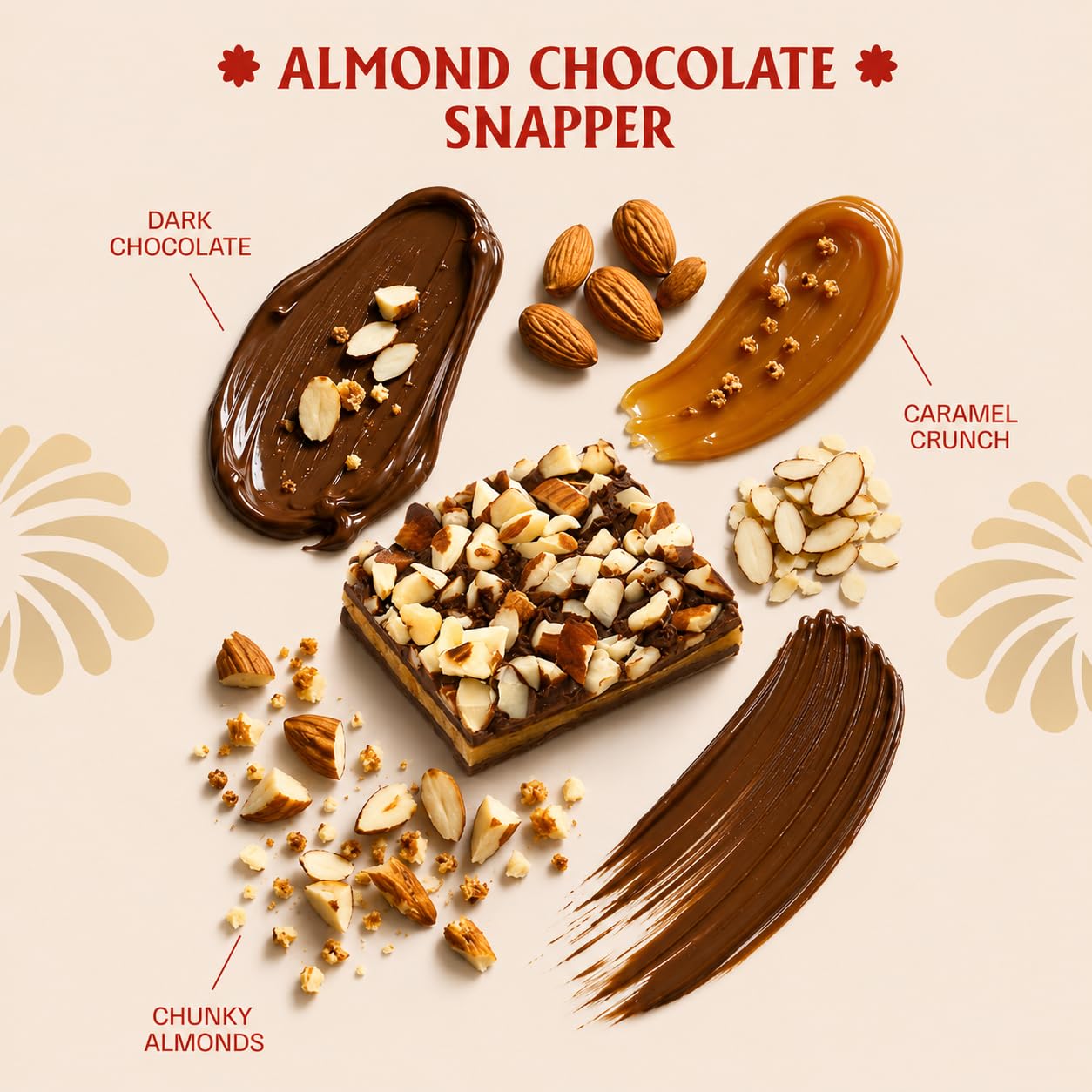 Almond Chocolate Snapper 180g | 12pcs