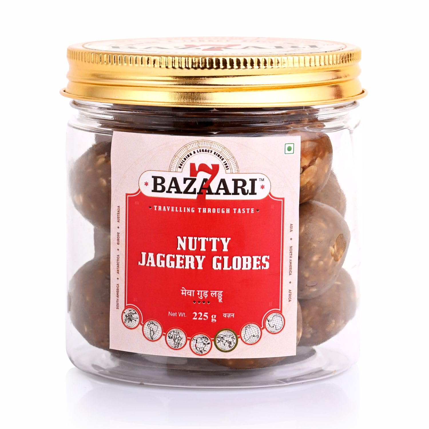 Nutty Jaggery Globes - Organic Sweet Treat 225g