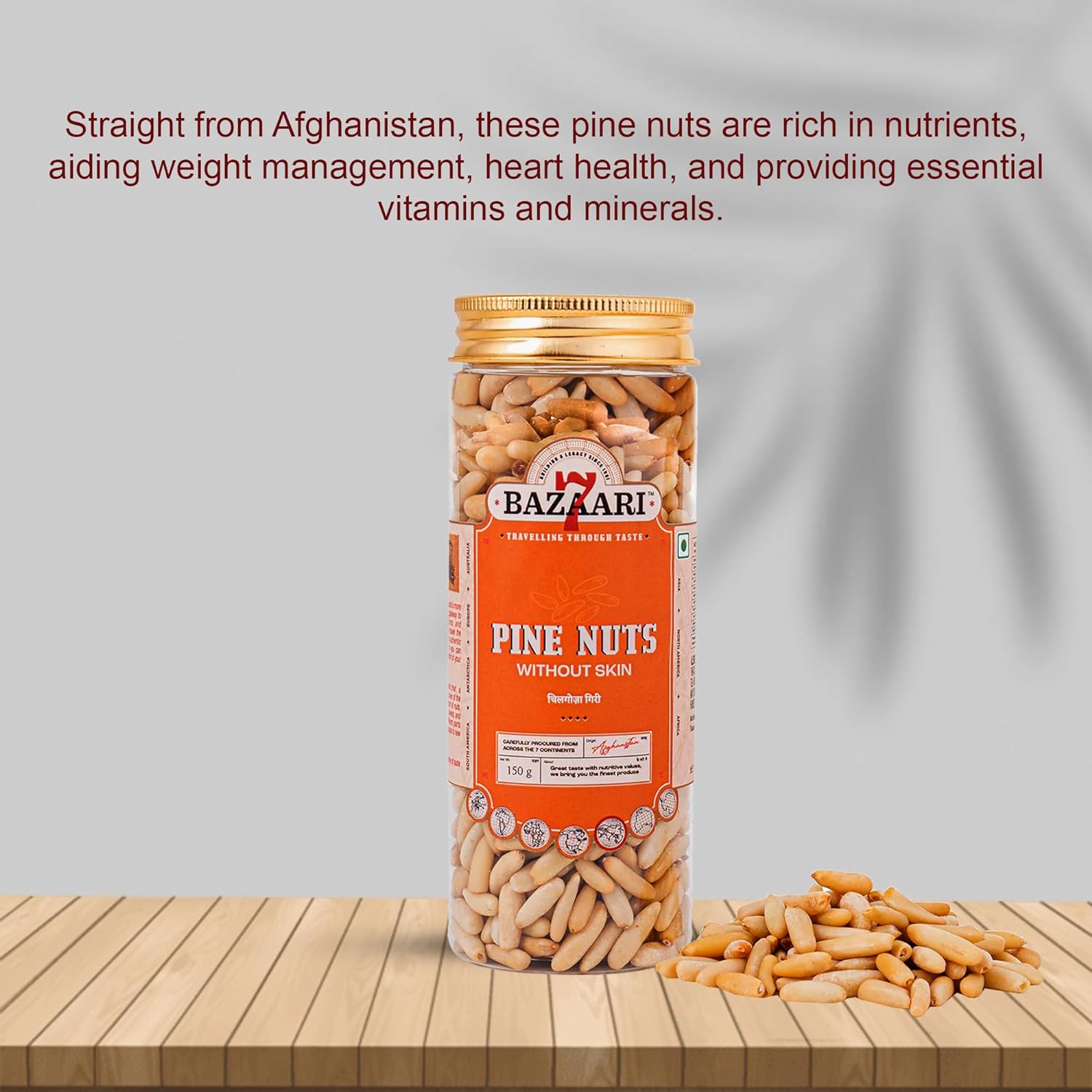 Afghan Pine Nuts without Skin 150g