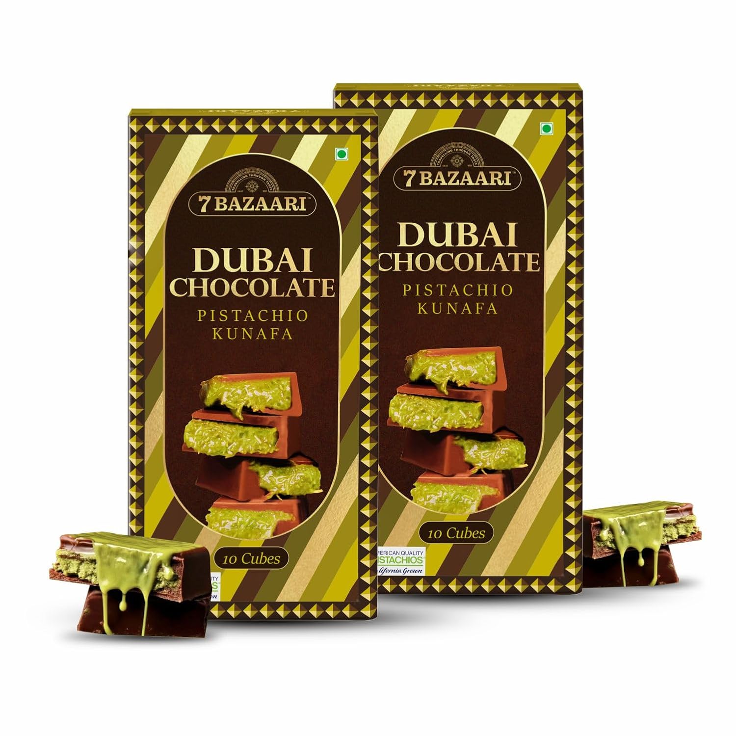 Viral Dubai chocolate pistachio kunafa 100g 10pcs
