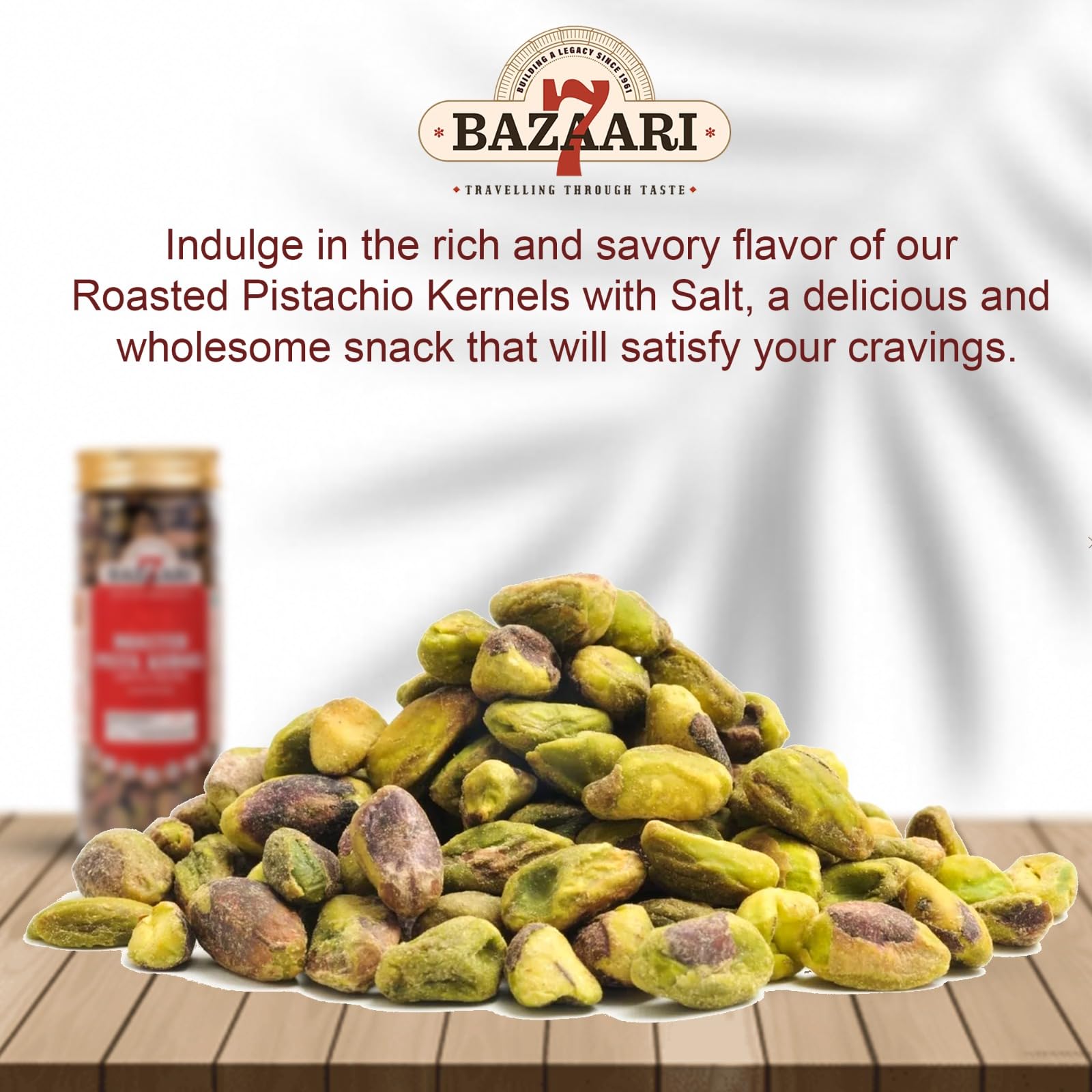 Roasted Pistachio  No Shell Lightly Salted 155g