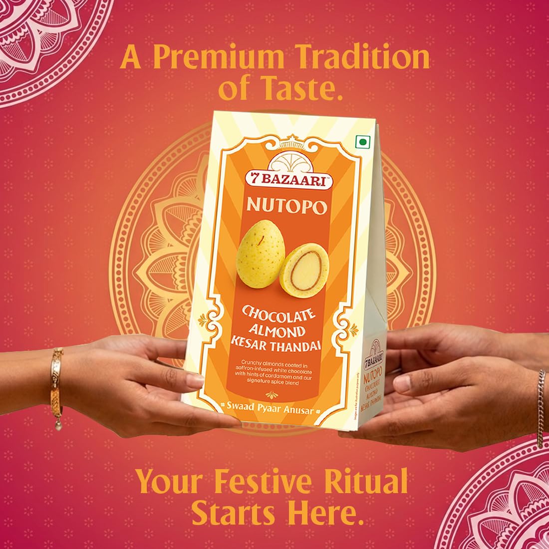 Nutopo Chocolate Almond kesar Thandai pack of 2