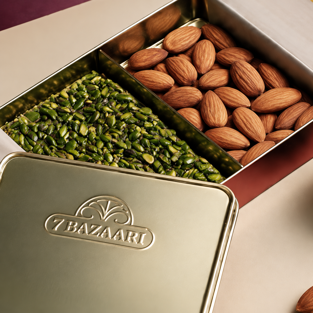 Pista Barfi & Almond XXL Golden Tin
