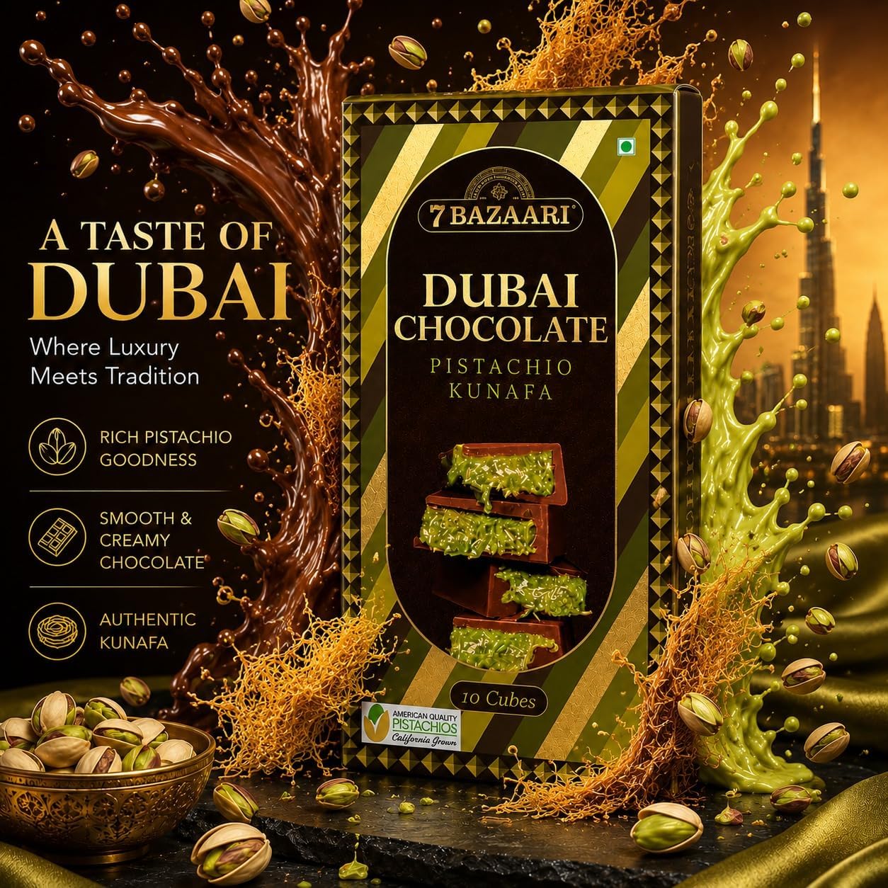 Rakhi special Dubai Chocolate With Rakhi