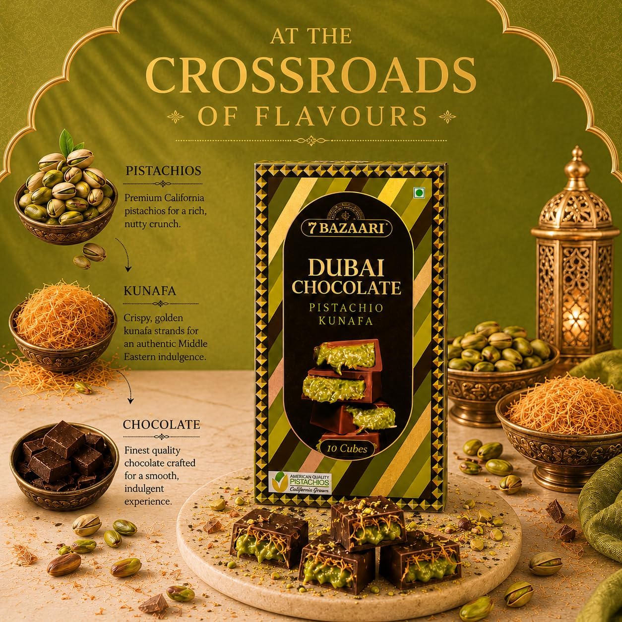 Rakhi special Dubai Chocolate With Rakhi