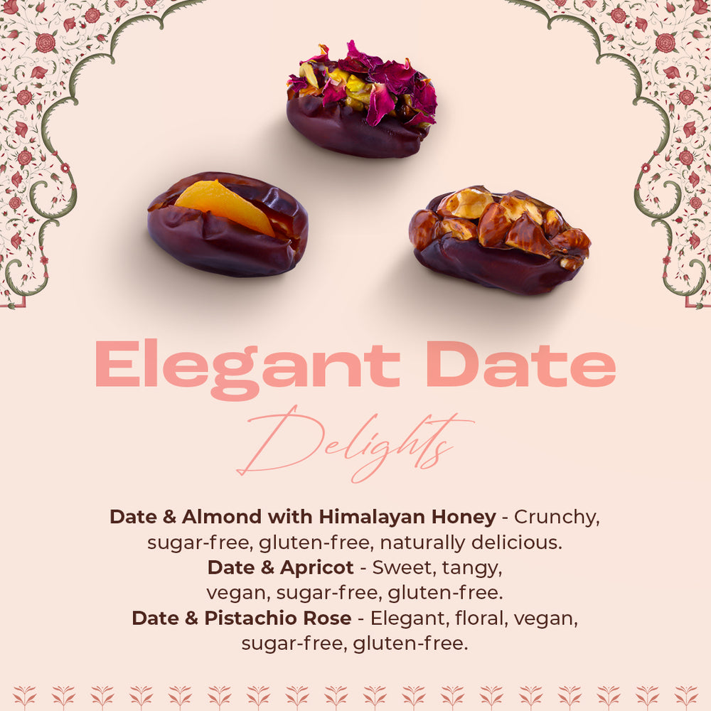 Assorted Stuffed Dates - 6 Pcs (Pack of 2)