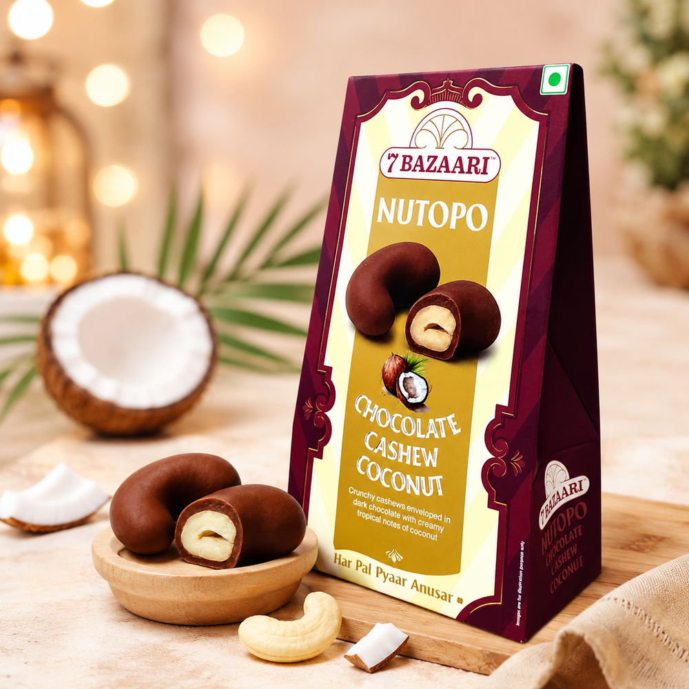 Nutopo Chocolate Cashew Coconut pack of 2
