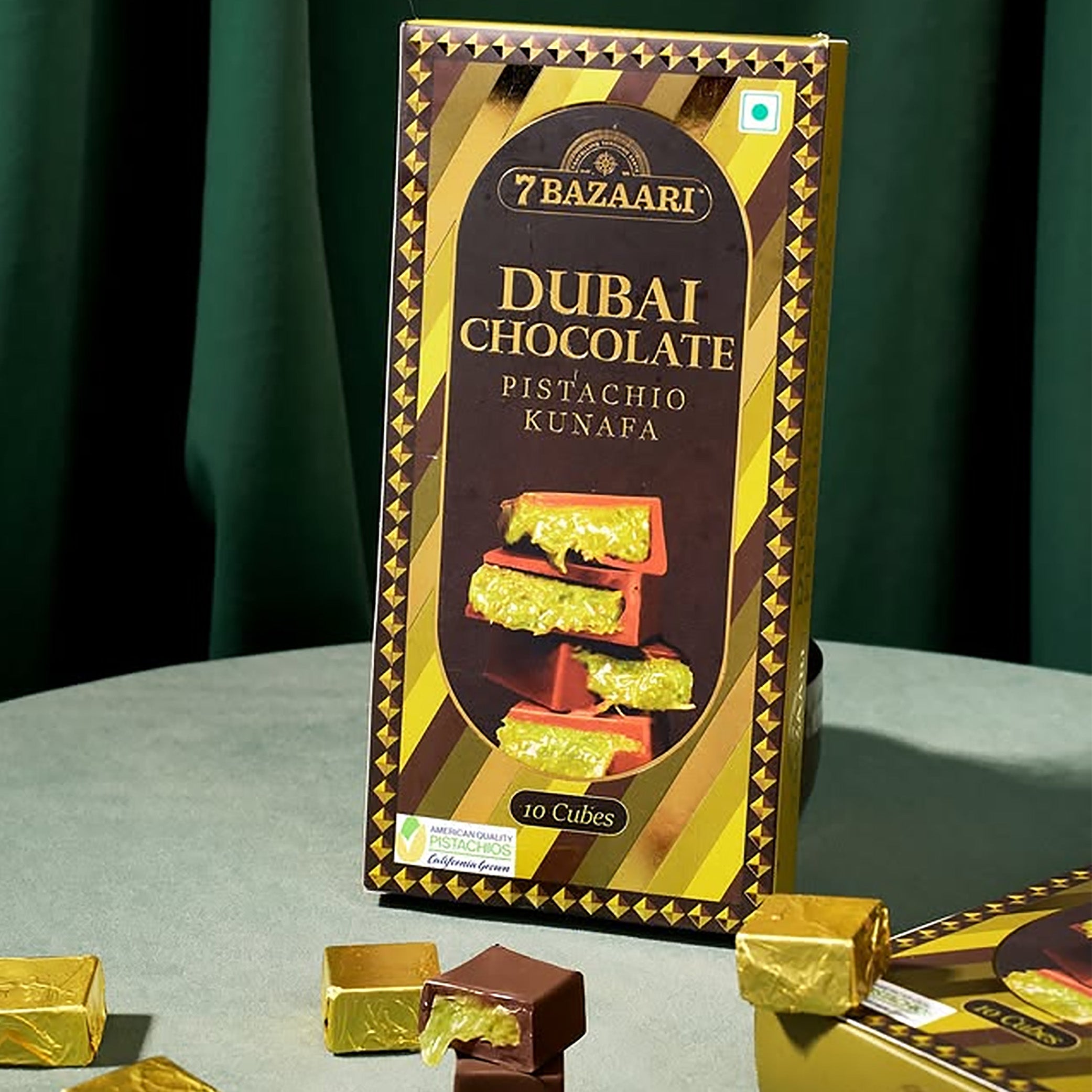 Viral Dubai chocolate pistachio kunafa 100g 10pcs