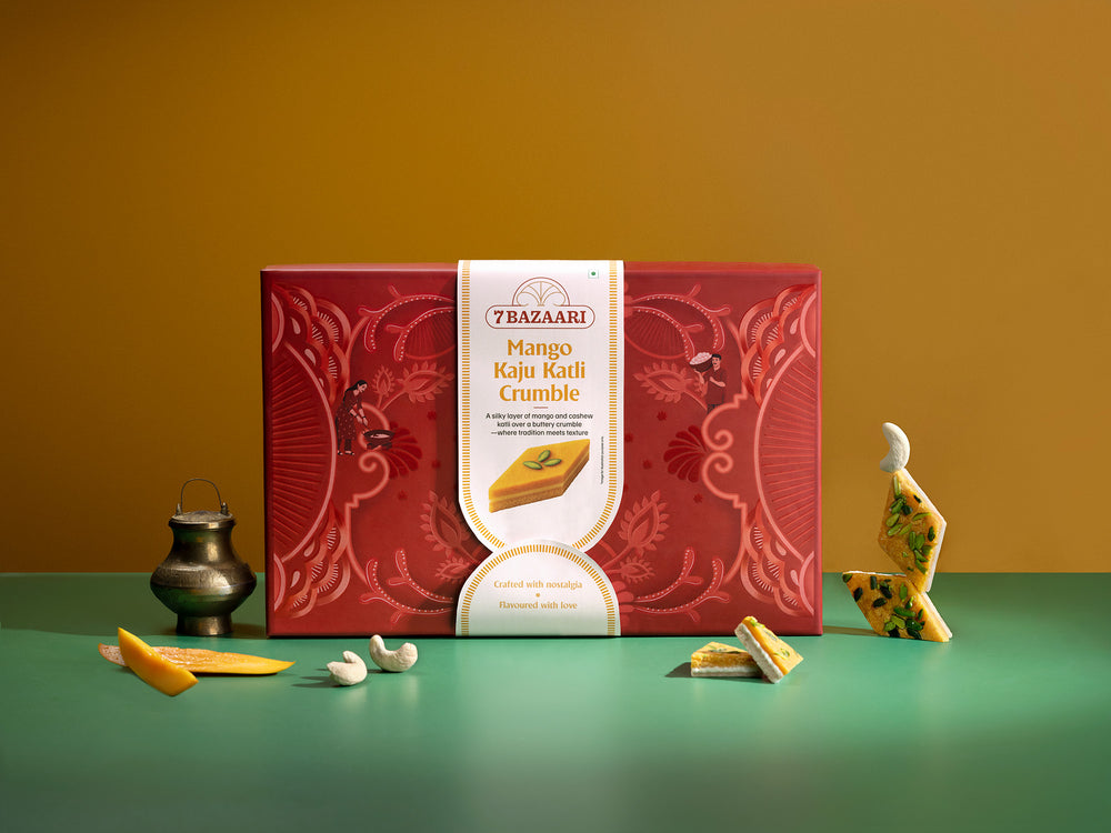 Mango kaju katli crumble box of 12pcs