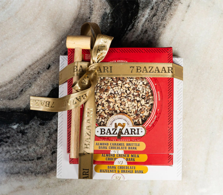 Almond & Caramel Brittle Bark 200g