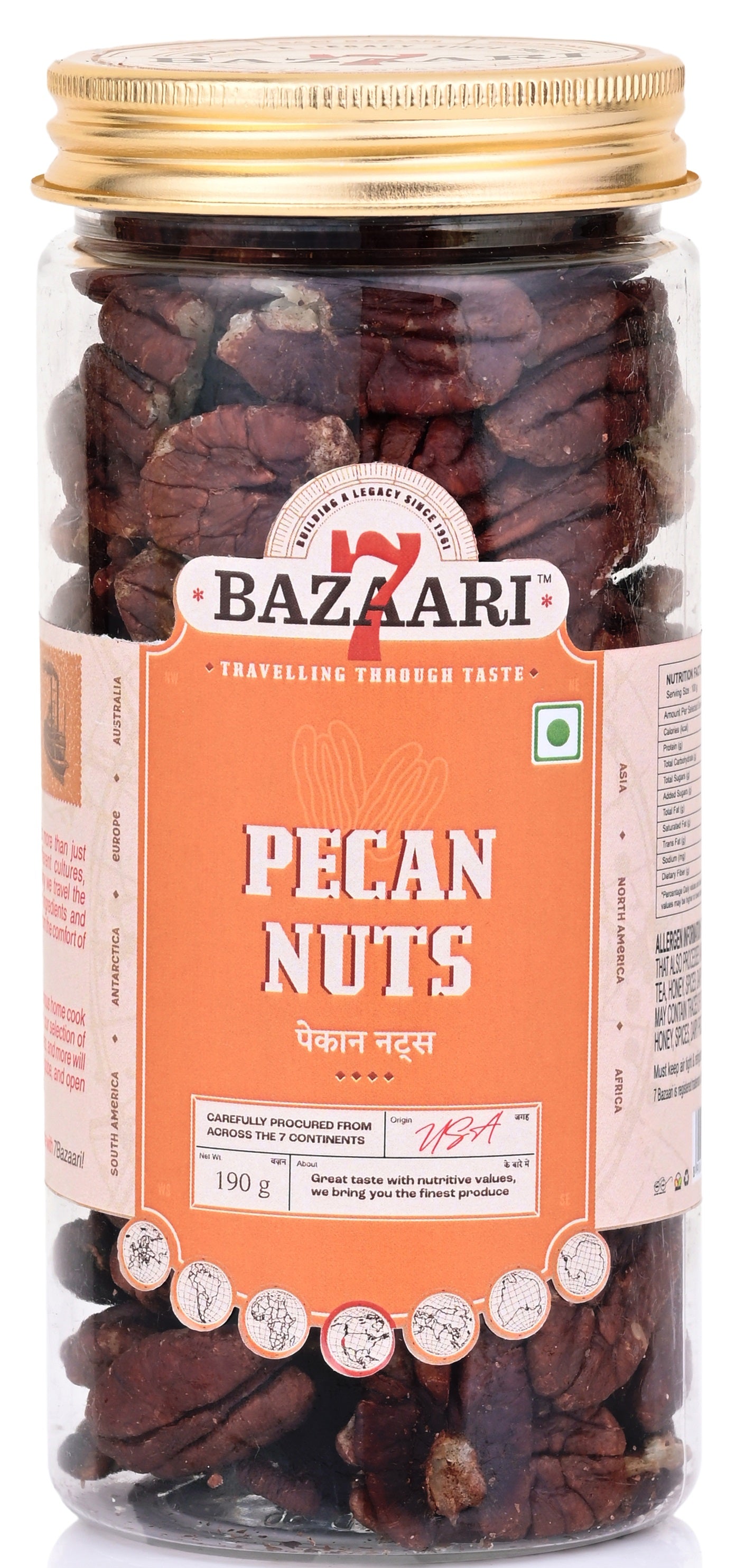 American Pecan Nuts 190g