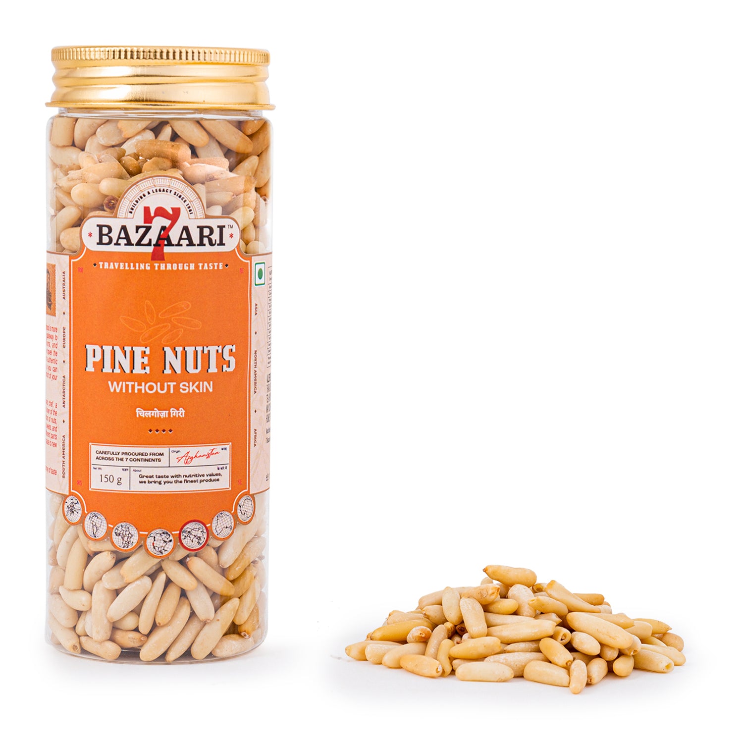 Afghan Pine Nuts without Skin 150g