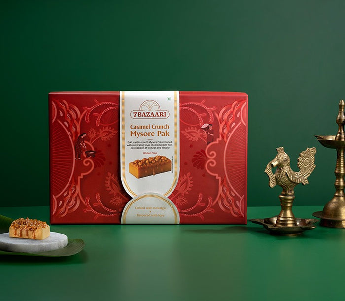 Caramel Crunch Mysore Pak Box of 12pcs image 1