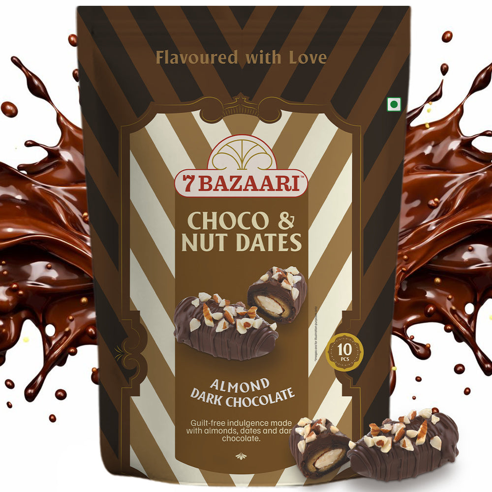 Almond Dark Choco & nut dates 10pcs each pack