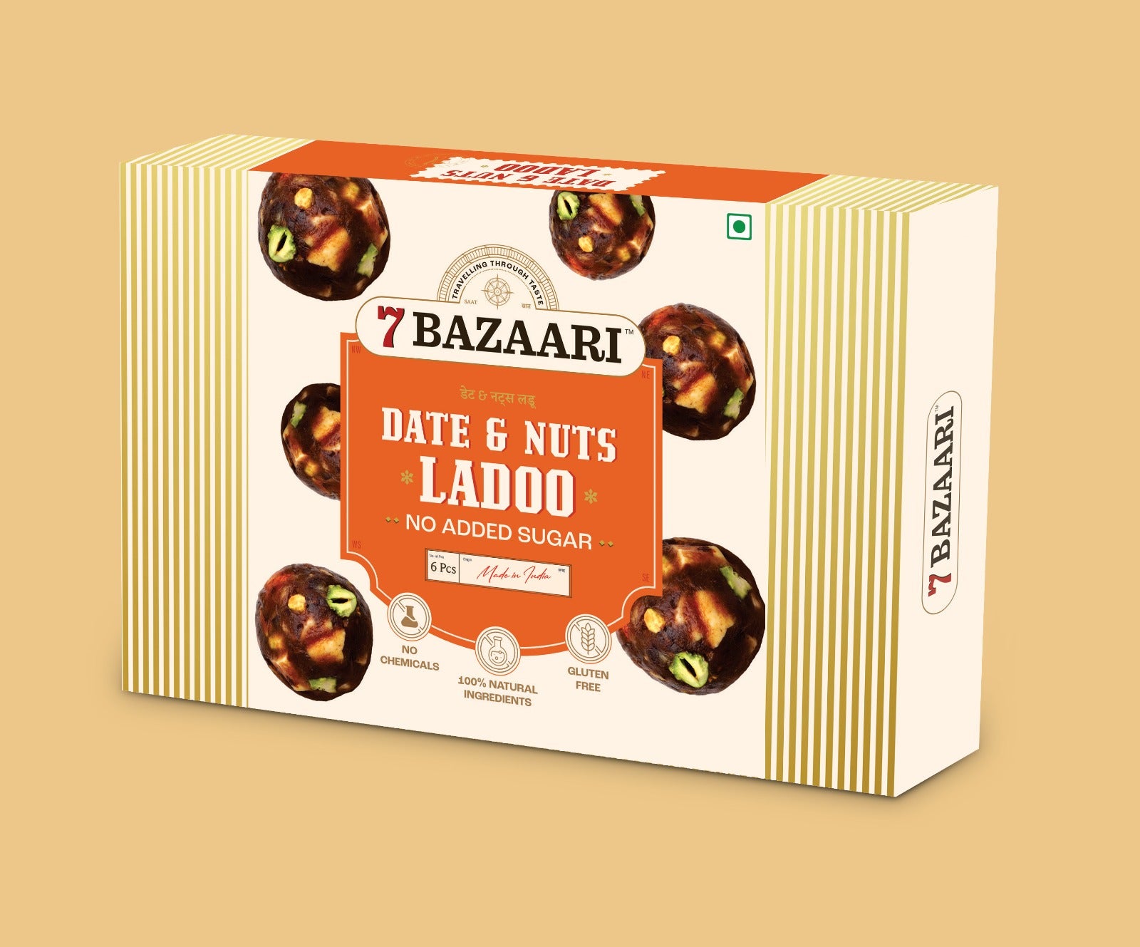 Date & Nuts Ladoo Pack of 6pcs Guilt Free & Healthy