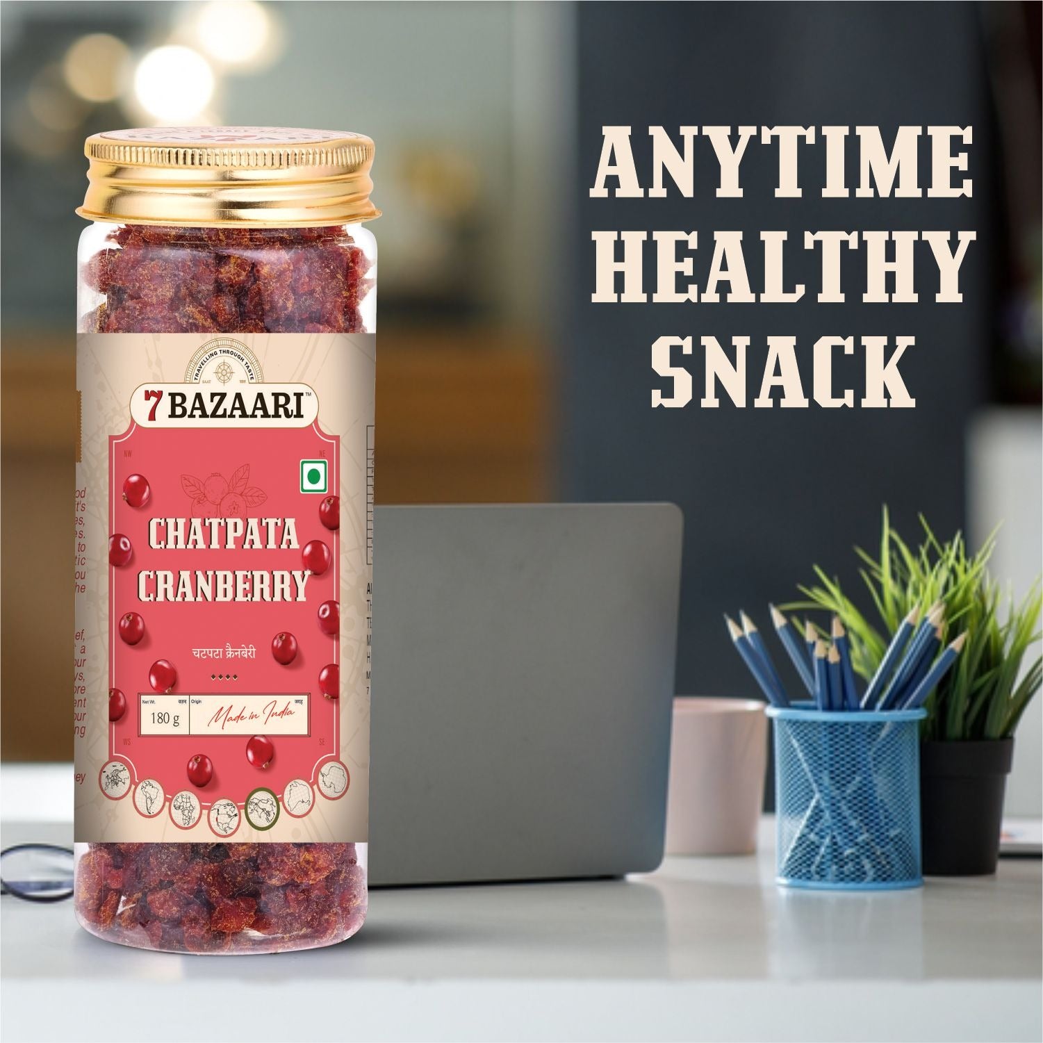 Chatpata Cranberry 180g - Premium Spicy & Tangy Dried Cranberries