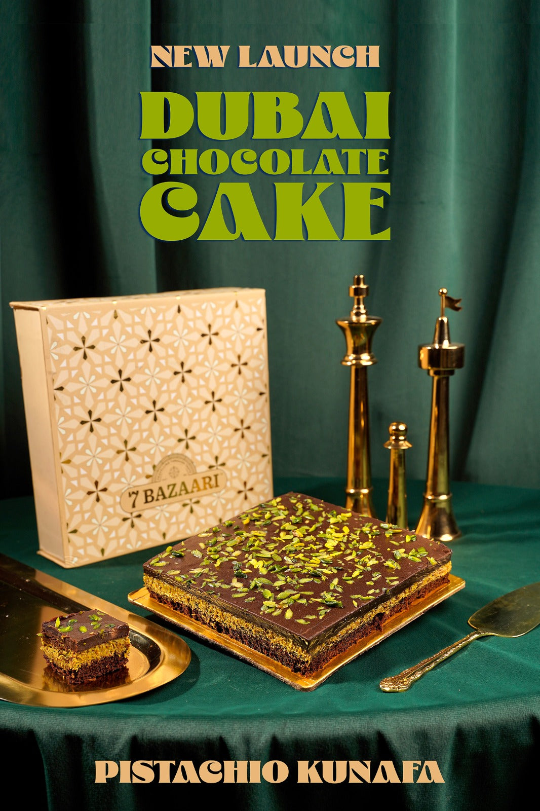 Dubai Chocolate (Eggless) Cake 1kg