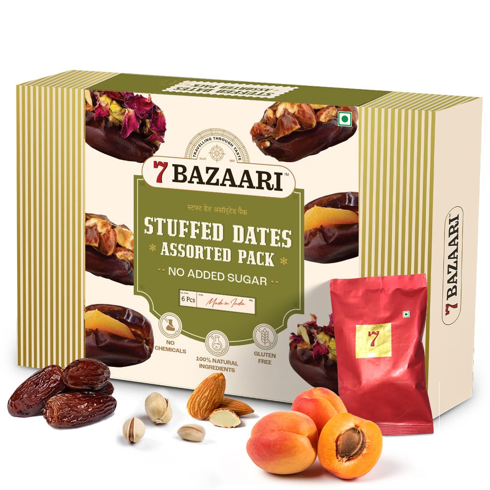 Assorted Stuffed Dates - 6 Pcs (Pack of 2)