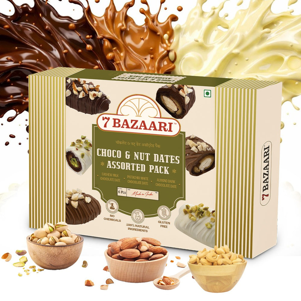 Choco & Nut Dates Assorted Pack of 2 6pcs