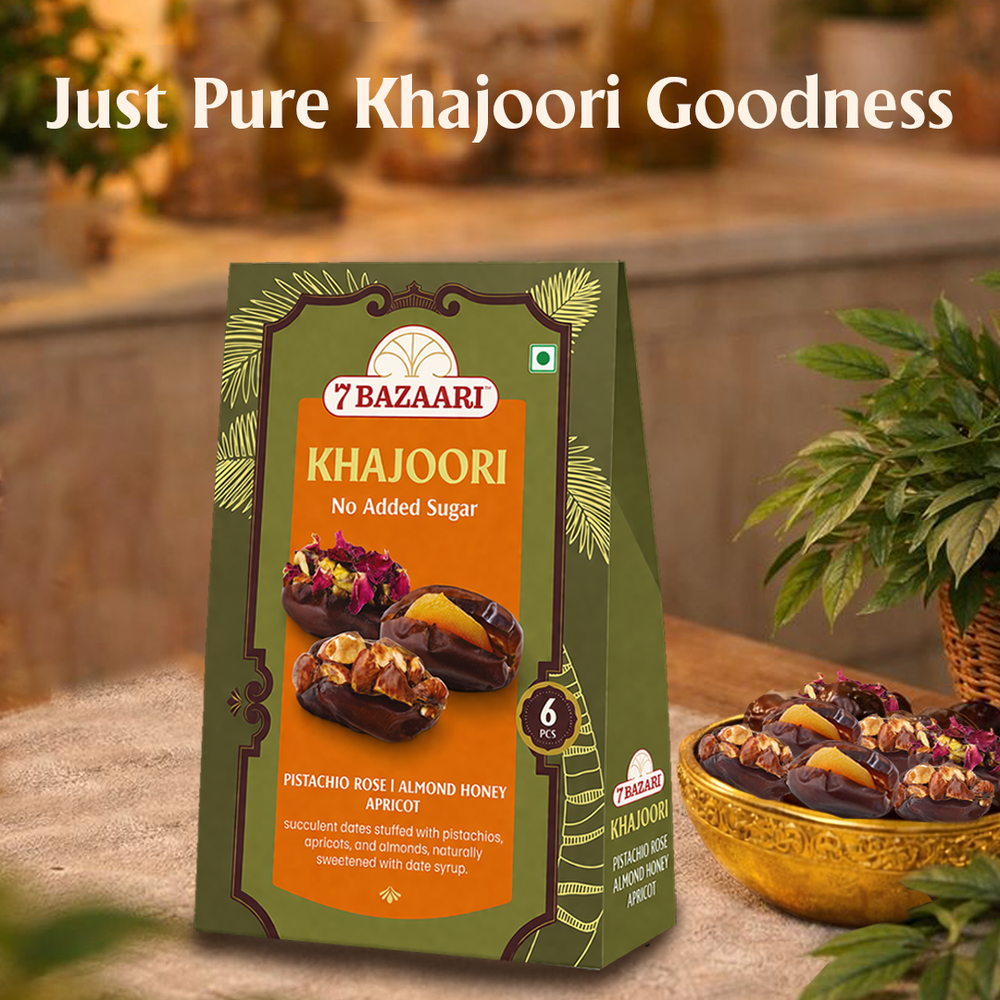 Khajoori Nuts in Dates - 6 Pcs (Pack of 2)
